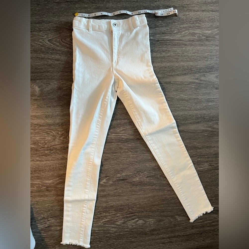 ZARA girls White Denim size 13/14